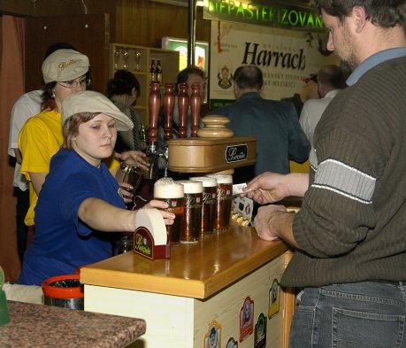 Stánek nymburského pivovaru